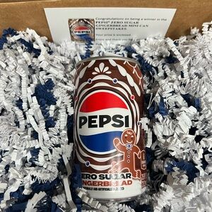 Pepsi Gingerbread Flavor Single Mini 7.5oz Can Limited Edition Unopened IN HAND